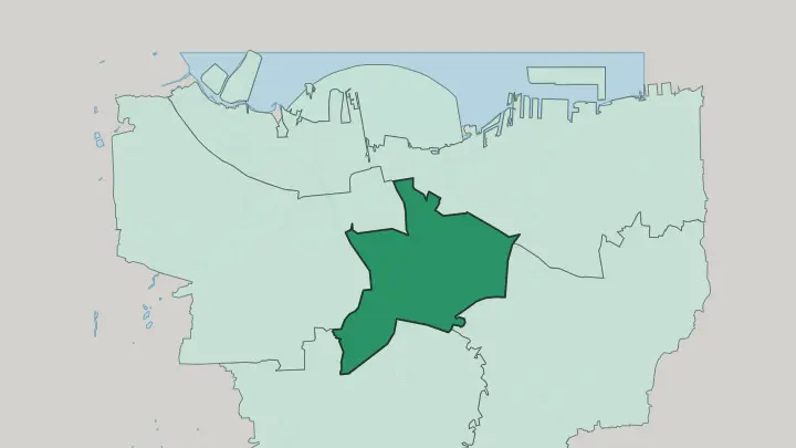 Map of Central Jakarta in Jakarta