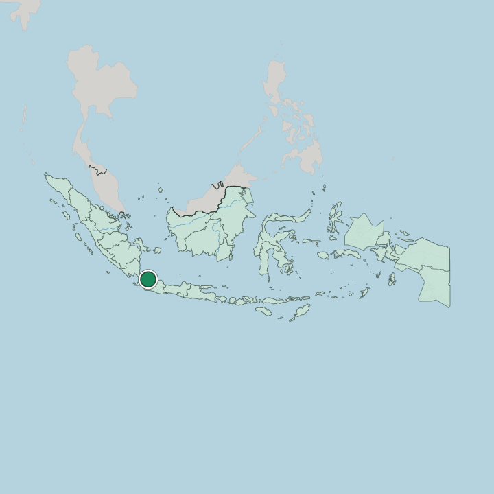 Map showing Jakarta — In Indonesia