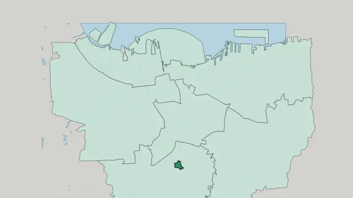 Map of Mega Kuningan in Jakarta