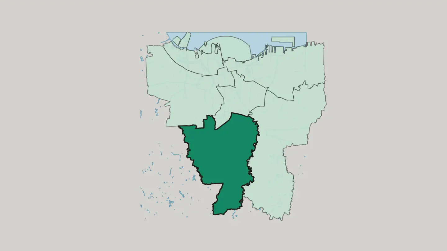 Map of South Jakarta in Jakarta