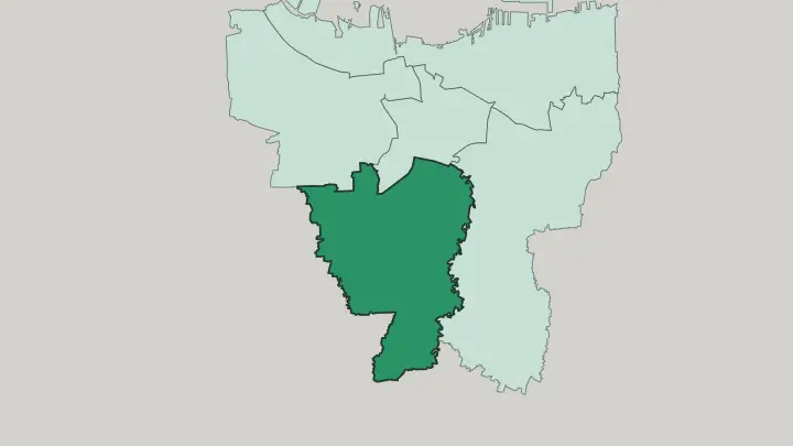 Map of South Jakarta in Jakarta