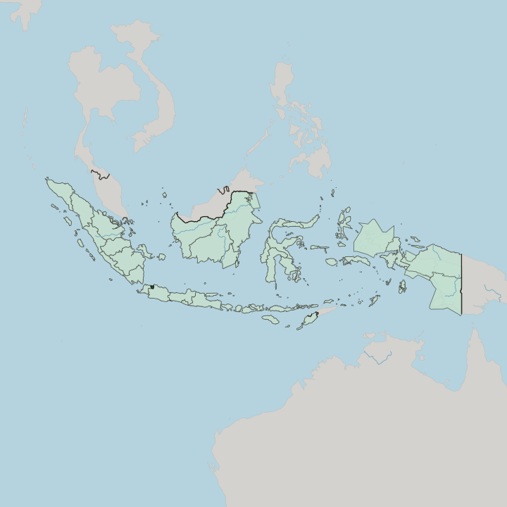 Map showing Daerah Khusus Ibukota Jakarta — In Indonesia