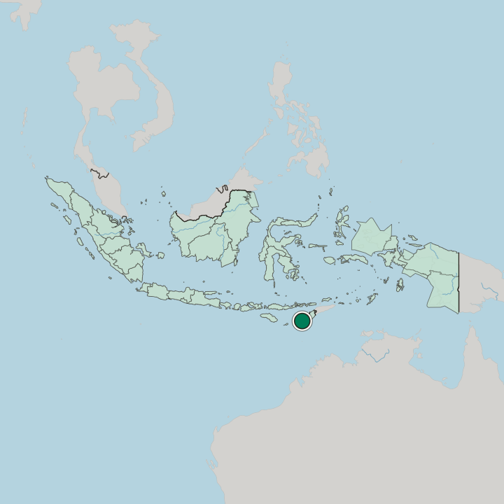 Map showing Kupang — In Indonesia