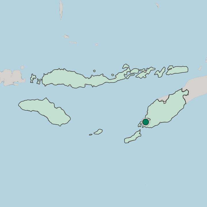 Map showing Kupang — In East Nusa Tenggara