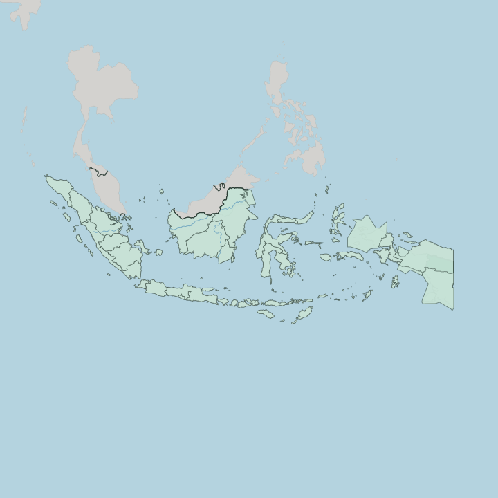 Map showing Highland Papua — In Indonesia