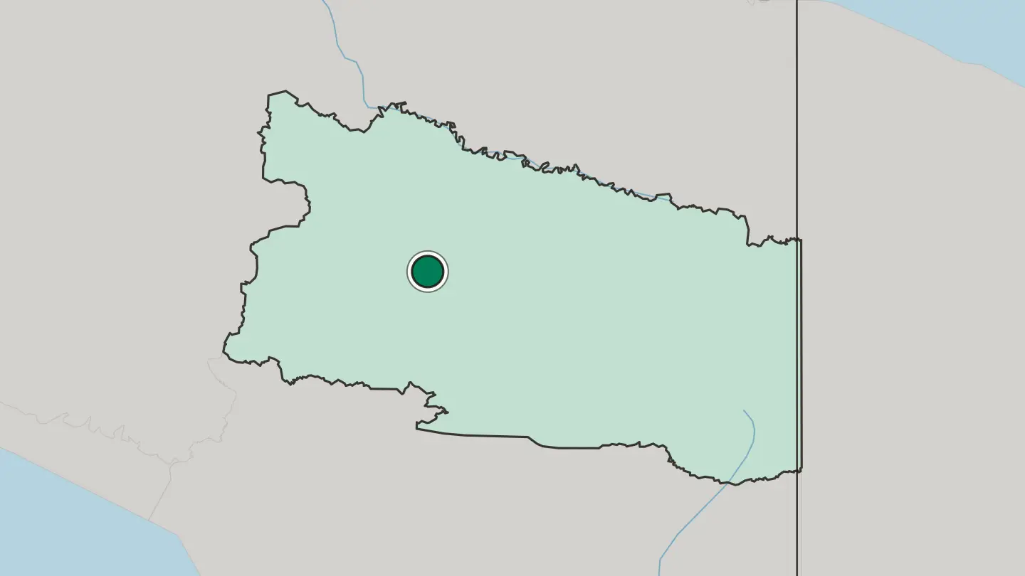 Map of Wamena in Indonesia