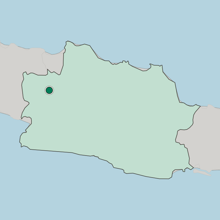 Map showing Bogor — In Jawa Barat