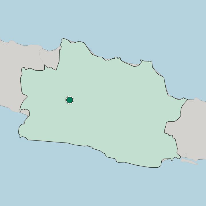 Map showing Cianjur — In Jawa Barat