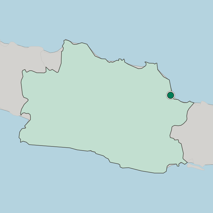 Map showing Cirebon — In Jawa Barat