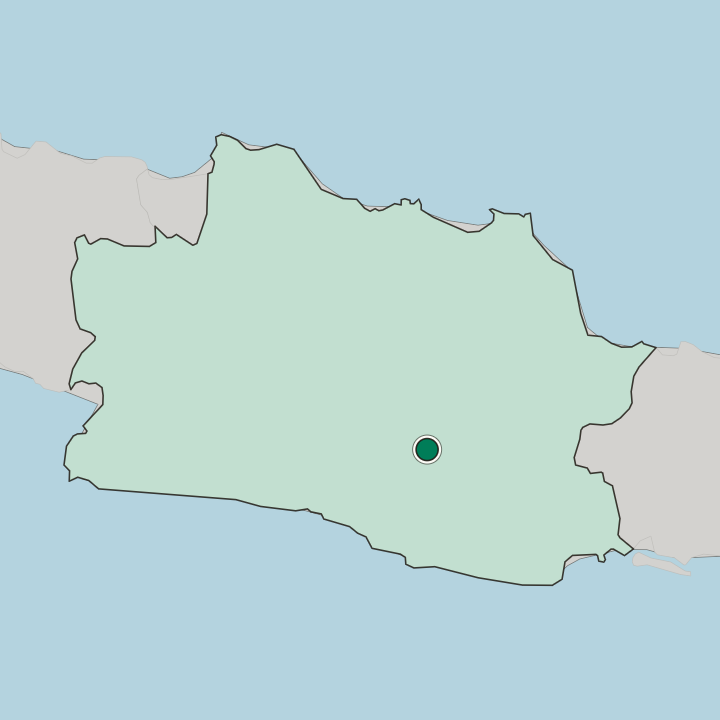 Map showing Garut — In Jawa Barat