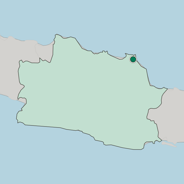 Map showing Indramayu — In Jawa Barat