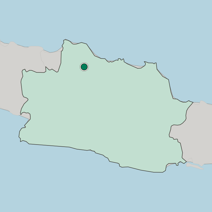 Map showing Karawang — In Jawa Barat