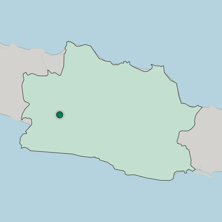 Map showing Sukabumi — In Jawa Barat