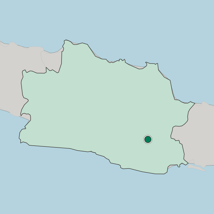 Map showing Tasikmalaya — In Jawa Barat