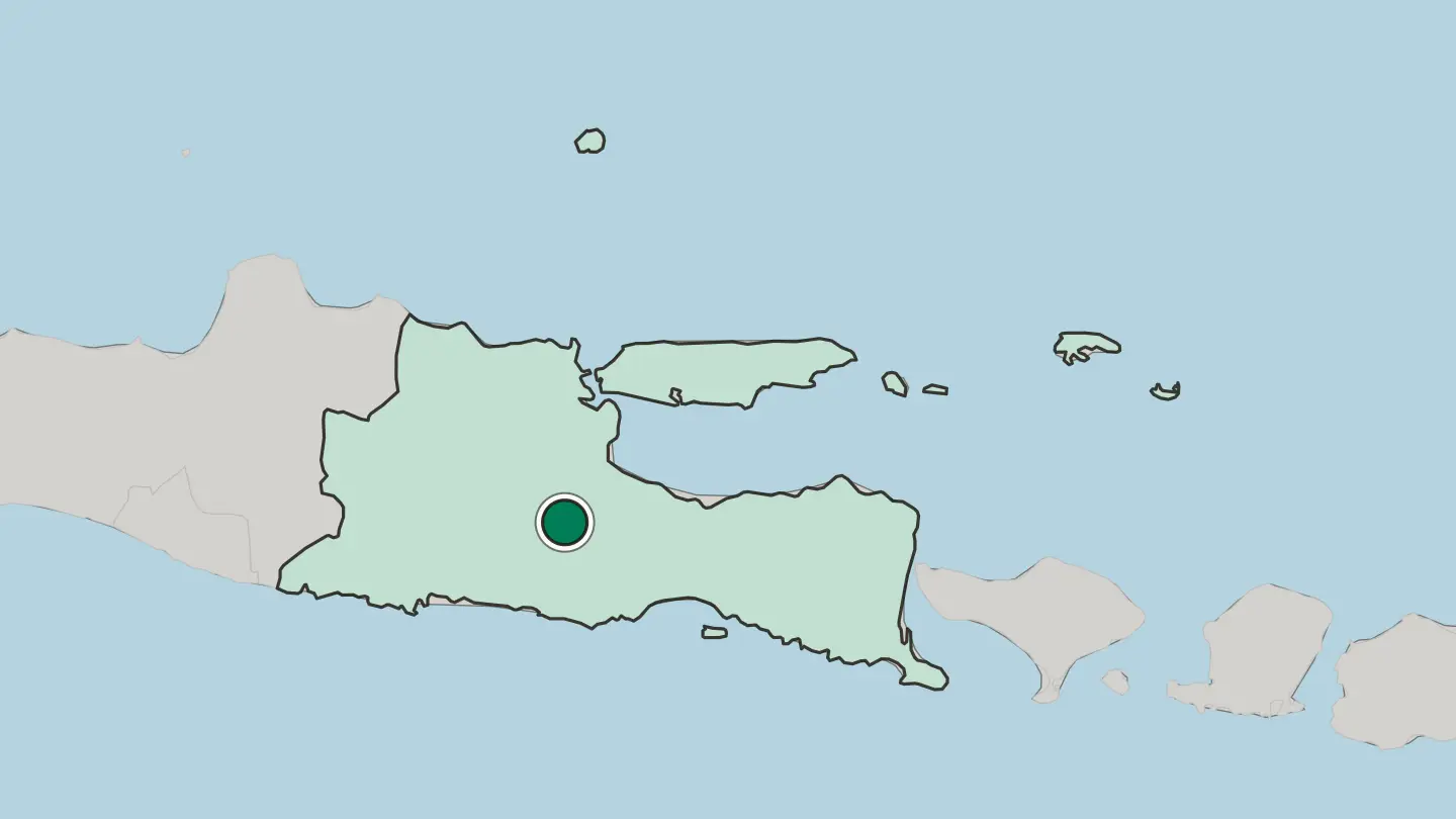 Map of Batu in Indonesia
