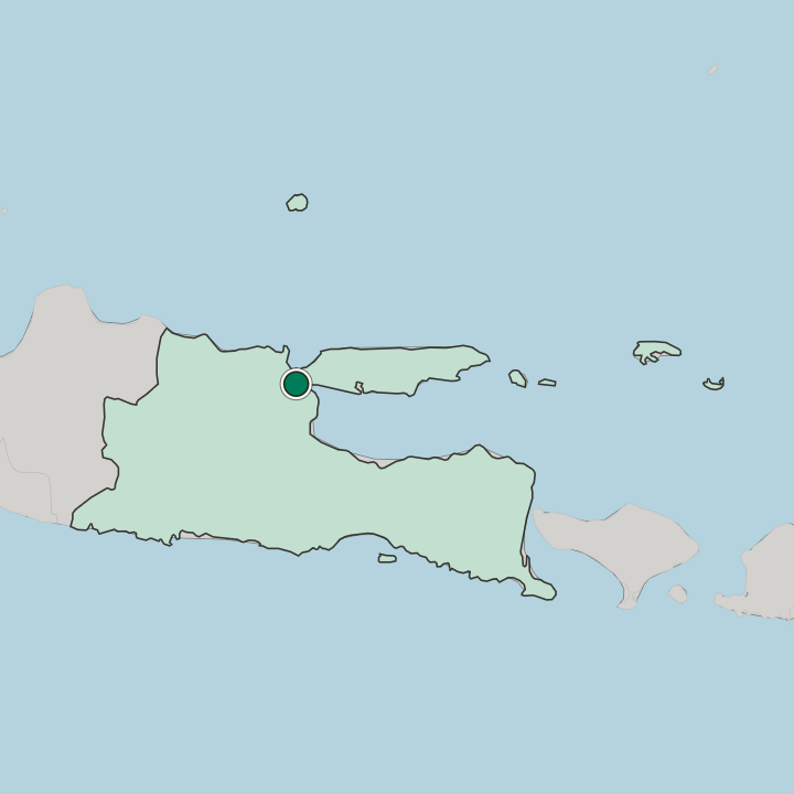 Map showing Gresik — In Jawa Timur