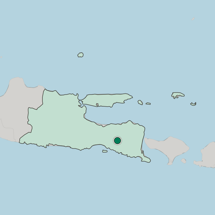 Map showing Jember — In Jawa Timur