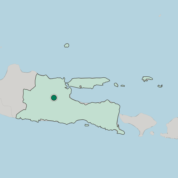 Map showing Jombang — In Jawa Timur