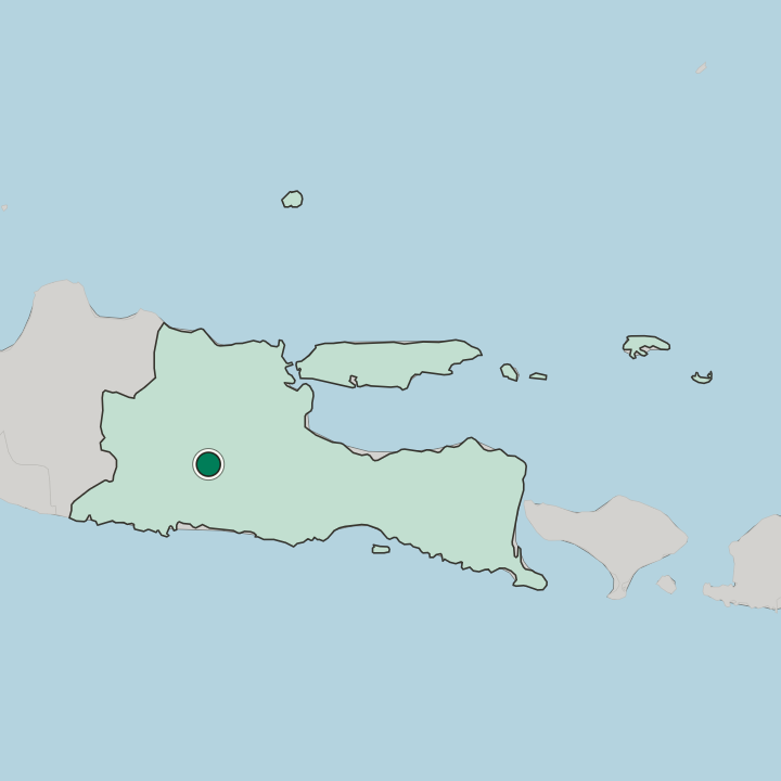 Map showing Kediri — In Jawa Timur
