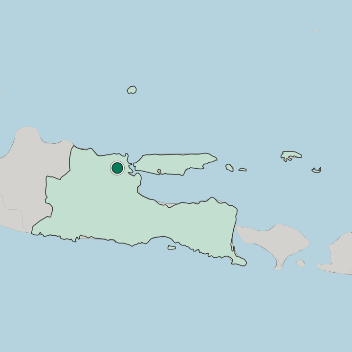 Map showing Lamongan — In Jawa Timur
