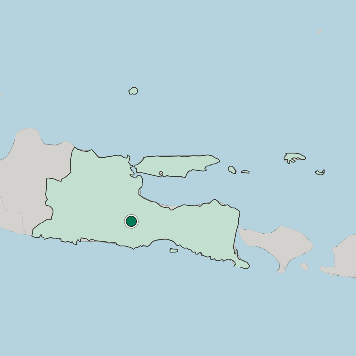 Map showing Malang — In Jawa Timur