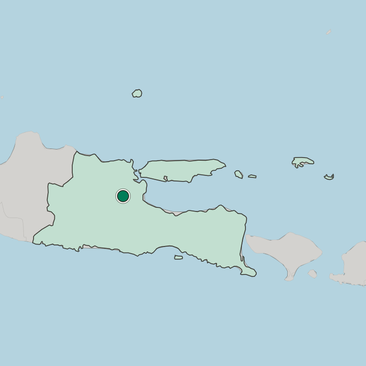 Map showing Mojokerto — In Jawa Timur