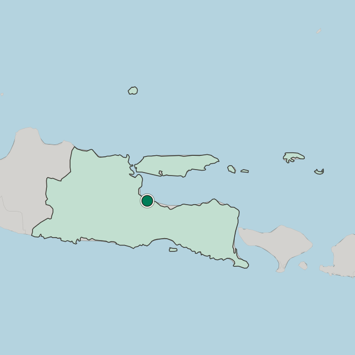 Map showing Pasuruan — In Jawa Timur