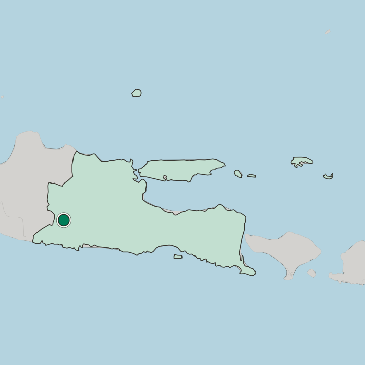 Map showing Ponorogo — In Jawa Timur
