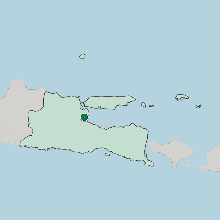 Map showing Sidoarjo — In Jawa Timur
