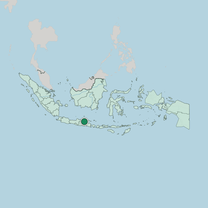 Map showing Surabaya — In Indonesia