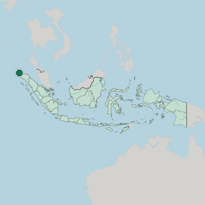 Map showing Banda Aceh — In Indonesia