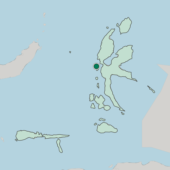 Map showing Ternate — In North Maluku