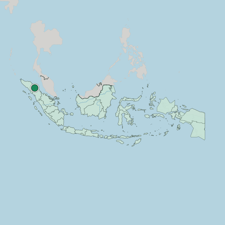 Map showing Medan — In Indonesia