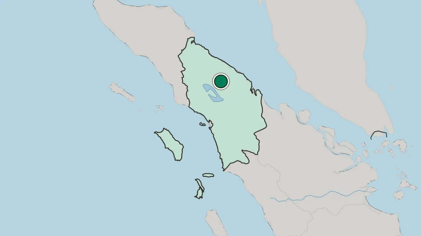 Map of Pematangsiantar in Indonesia