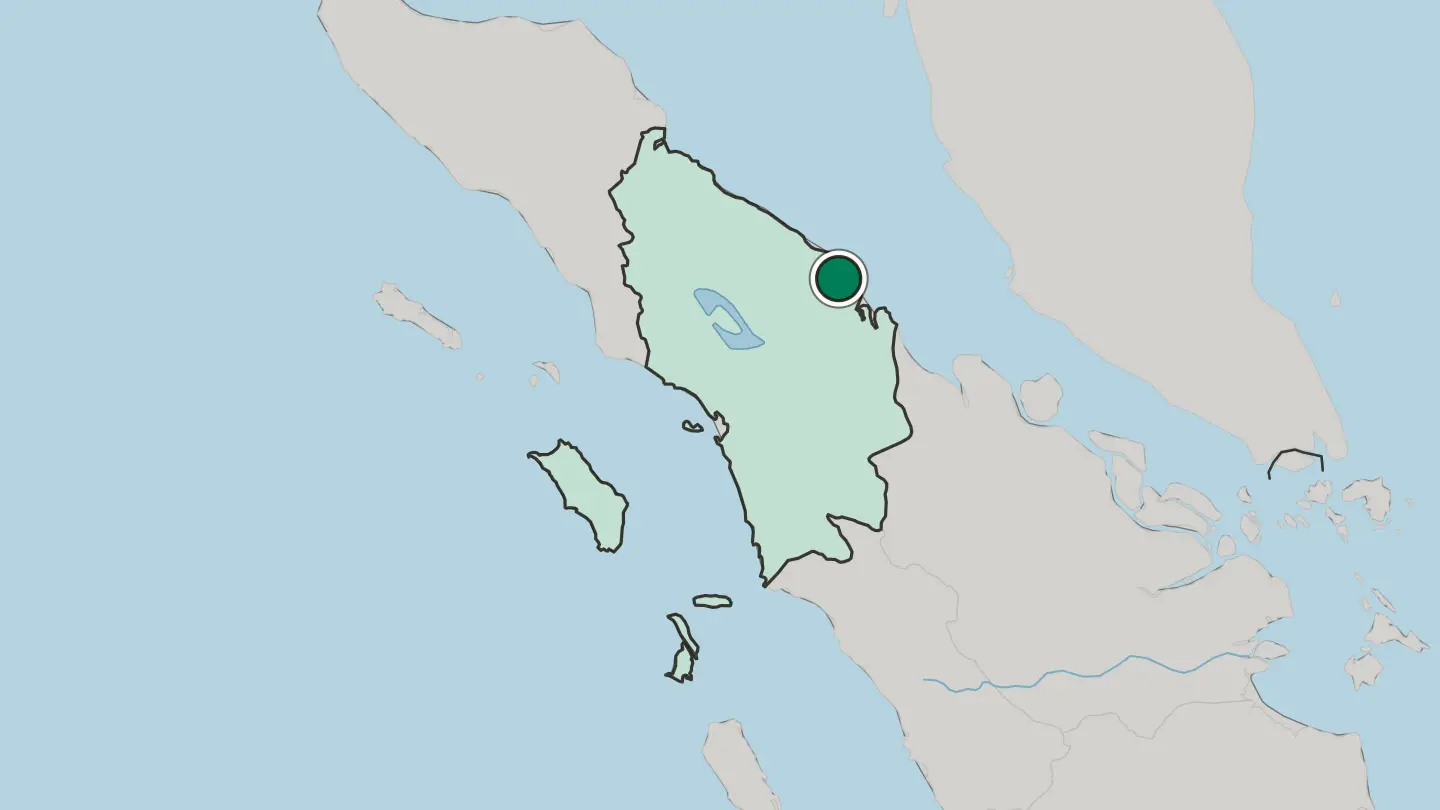 Map of Tanjungbalai in Indonesia