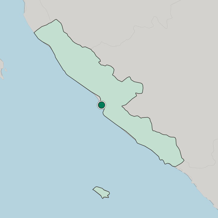 Map showing Bengkulu — In Propinsi Bengkulu
