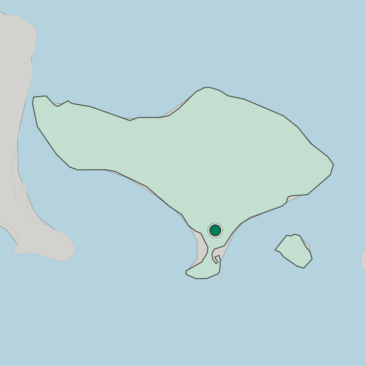 Map showing Denpasar — In Provinsi Bali