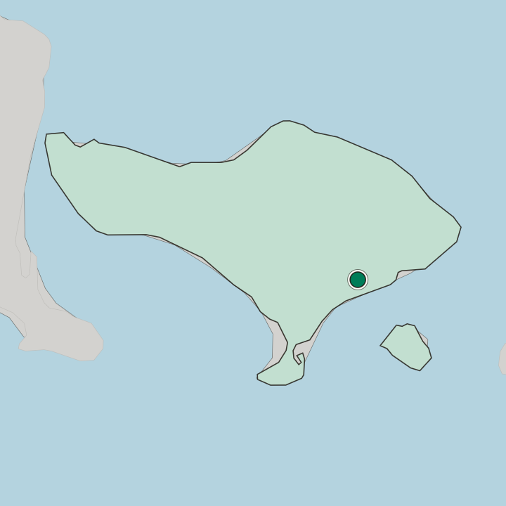Map showing Klungkung — In Provinsi Bali