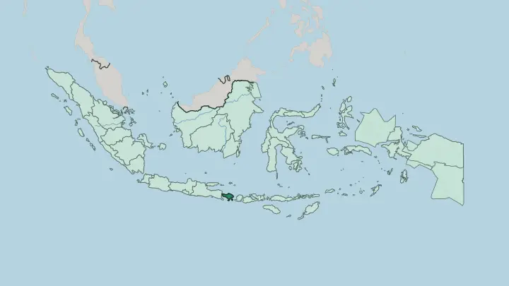 Map of Provinsi Bali in Indonesia