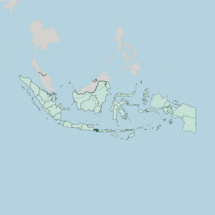 Map showing Provinsi Bali — In Indonesia