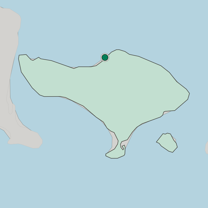 Map showing Singaraja — In Provinsi Bali