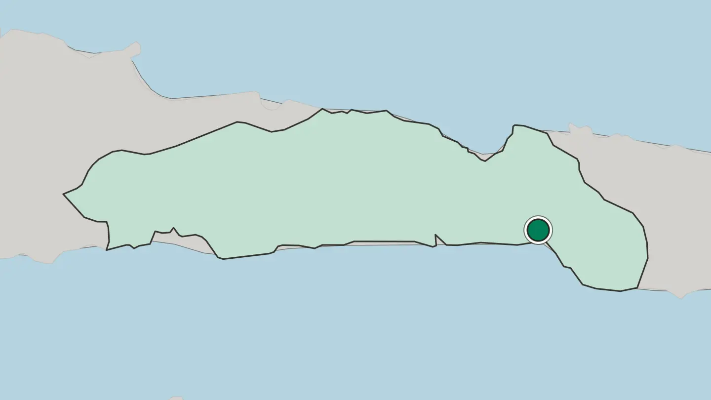 Map of Gorontalo in Indonesia