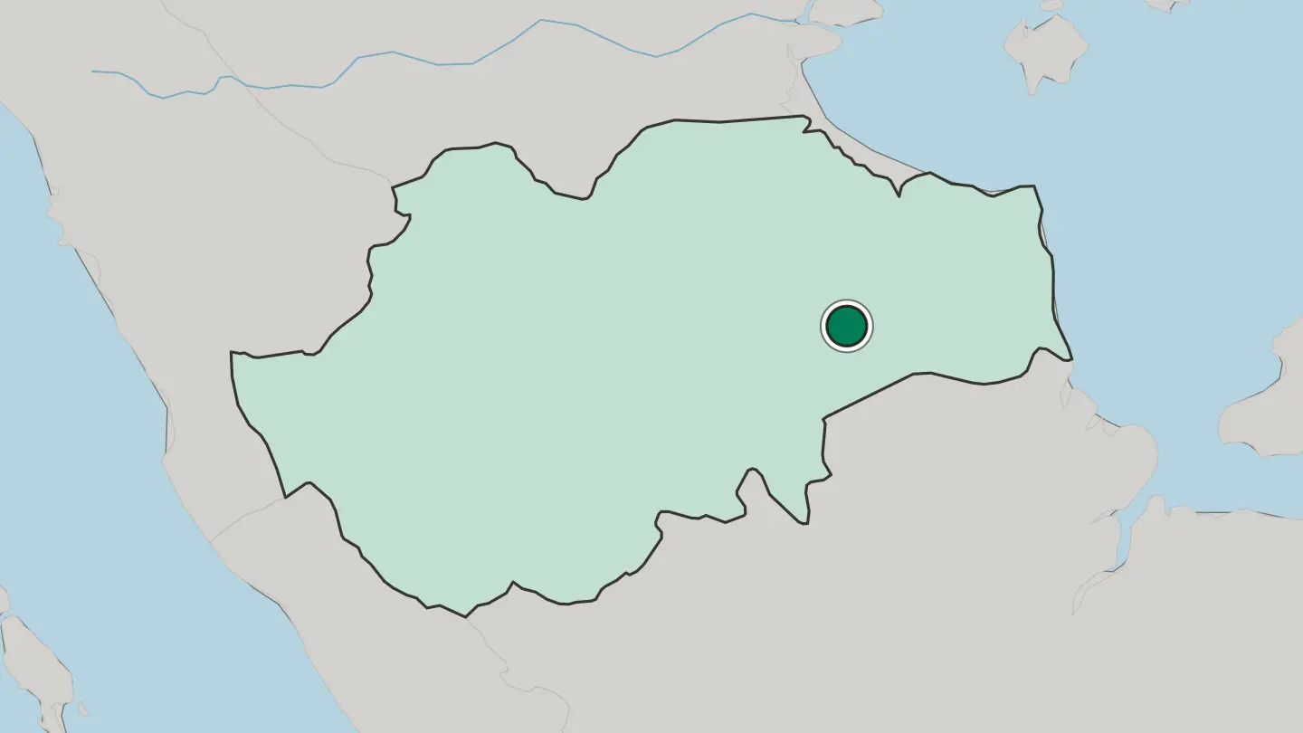Map of Jambi City in Indonesia