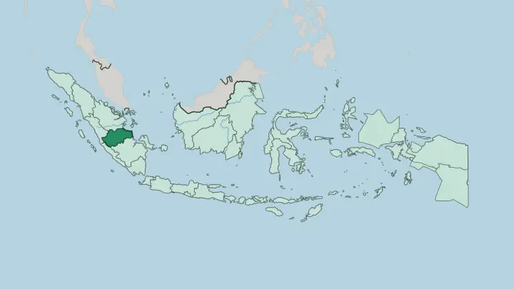 Map of Provinsi Jambi in Indonesia
