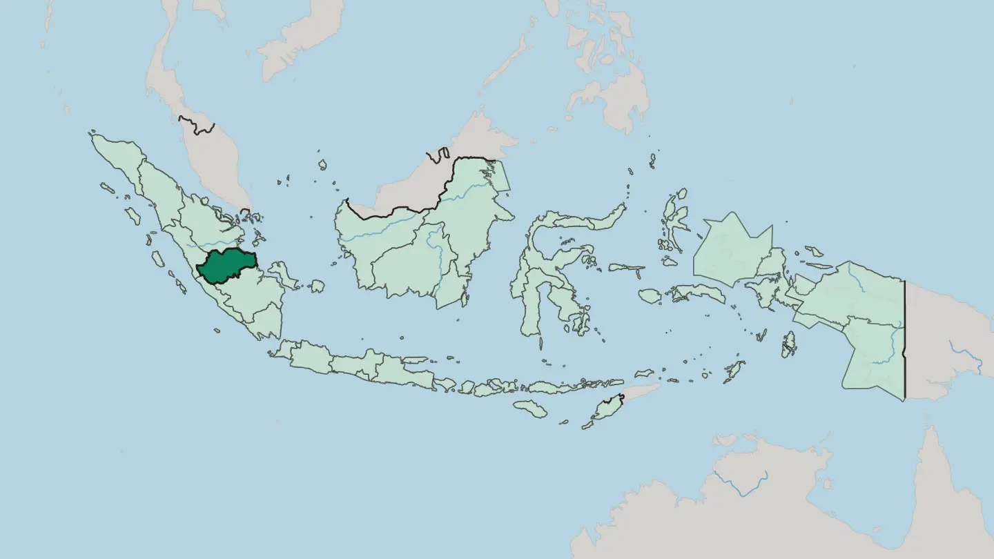 Map of Provinsi Jambi in Indonesia