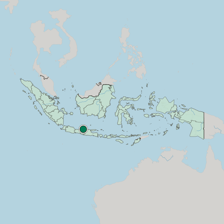 Map showing Kudus — In Indonesia