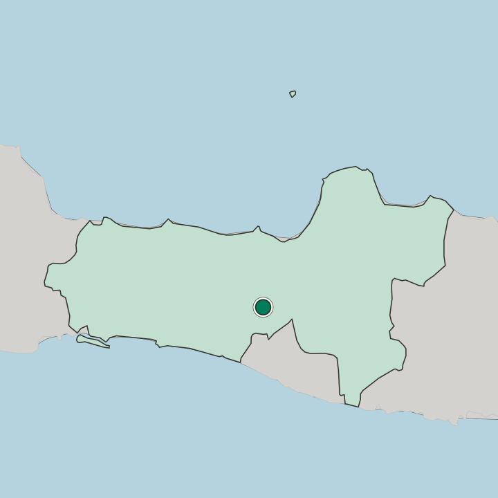 Map showing Magelang — In Provinsi Jawa Tengah