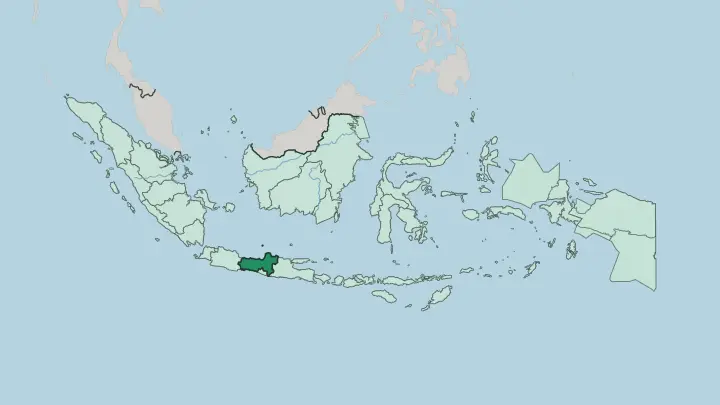 Map of Provinsi Jawa Tengah in Indonesia