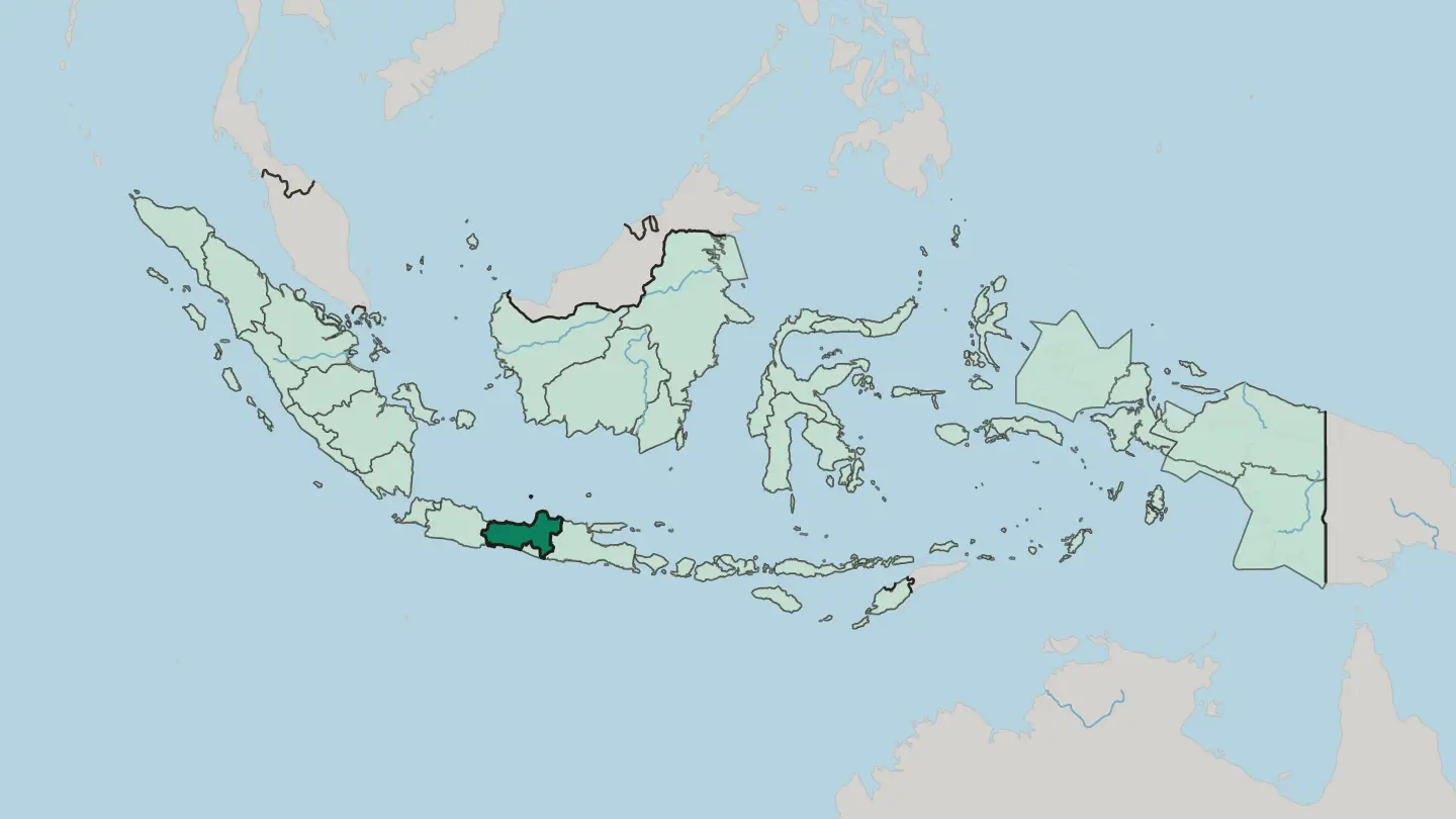Map of Provinsi Jawa Tengah in Indonesia