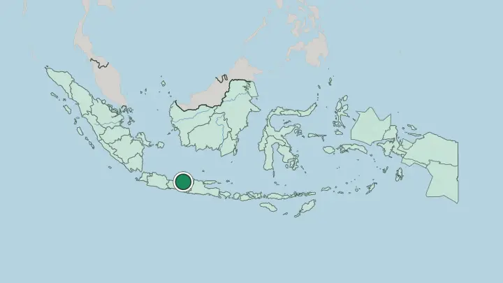 Map of Semarang in Indonesia